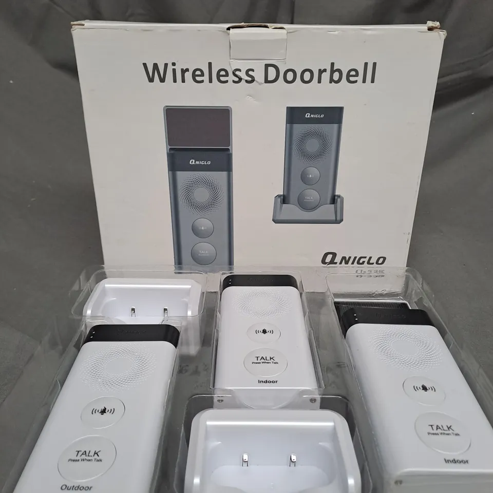 QNIGLO WIRELESS INTERCOM DOORBELL