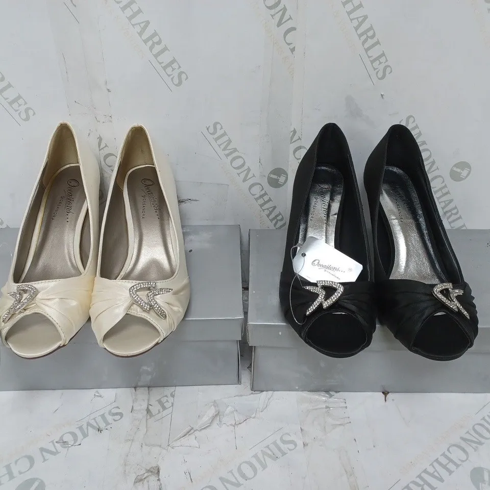LOT OF 12 PAIRS OF OCCASIONS BY CASANDRA LADIES SHOES
