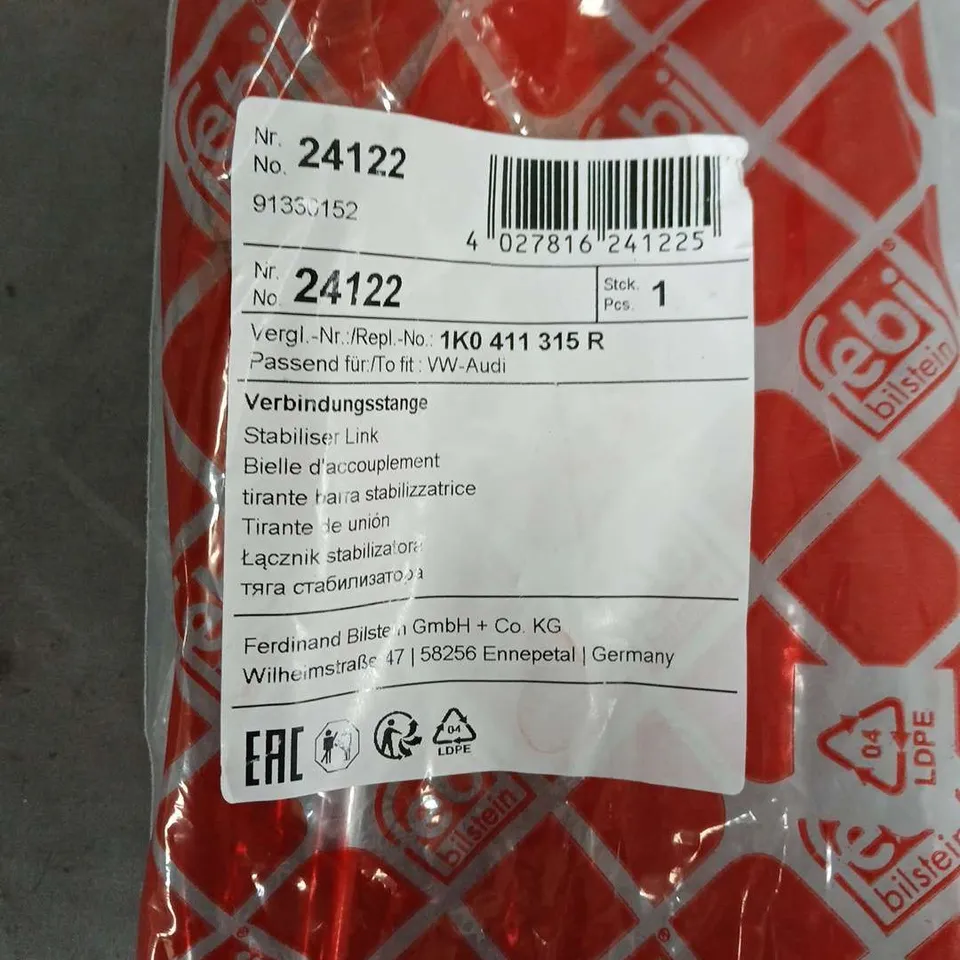 BAGGED FEBI BILSTEIN STABILISER LINK 24122 – FOR VW/AUDI
