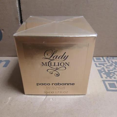 BOXED AND SEALED PACO RABANNE LADY MILLION EAU DE PARFUM SPRAY 50ML