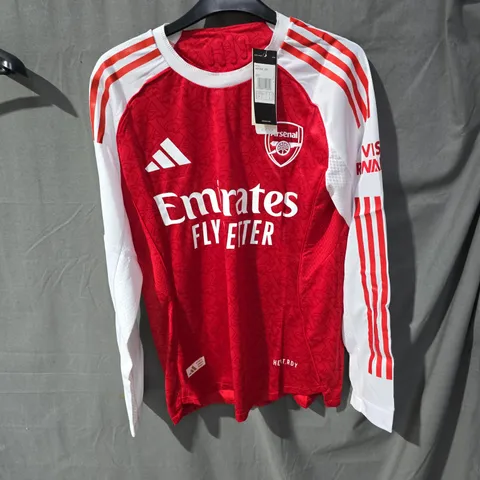 Arsenal FC Adidas Home Shirt – Red/White, UK Size S (GAFFAR 14 on back)