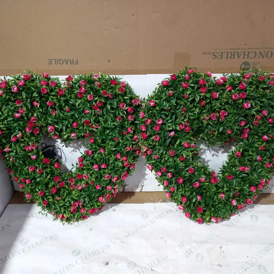 SET OF 2 HEART SHAPED REEFS