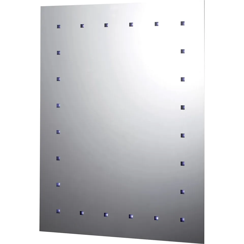 BOXED CAVALIER RECTANGULAR WALL-MOUNTED ILLUMINATED BATHROOM MIRROR (H)65cm (W)50cm