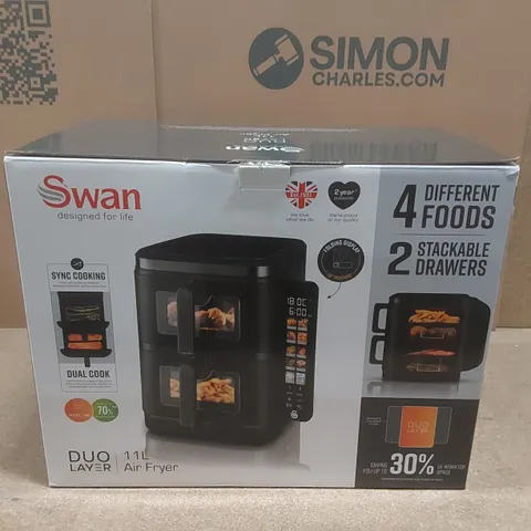 BOXED SWAN DUO LAYER 11L AIR FRYER