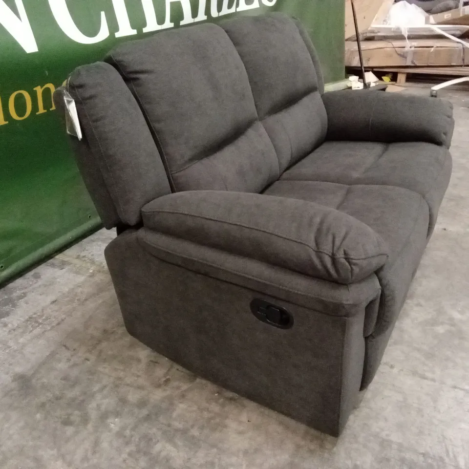 ALBION FABRIC 2 SEATER HIGH BACK MANUAL RECLINER SOFA RRP £579