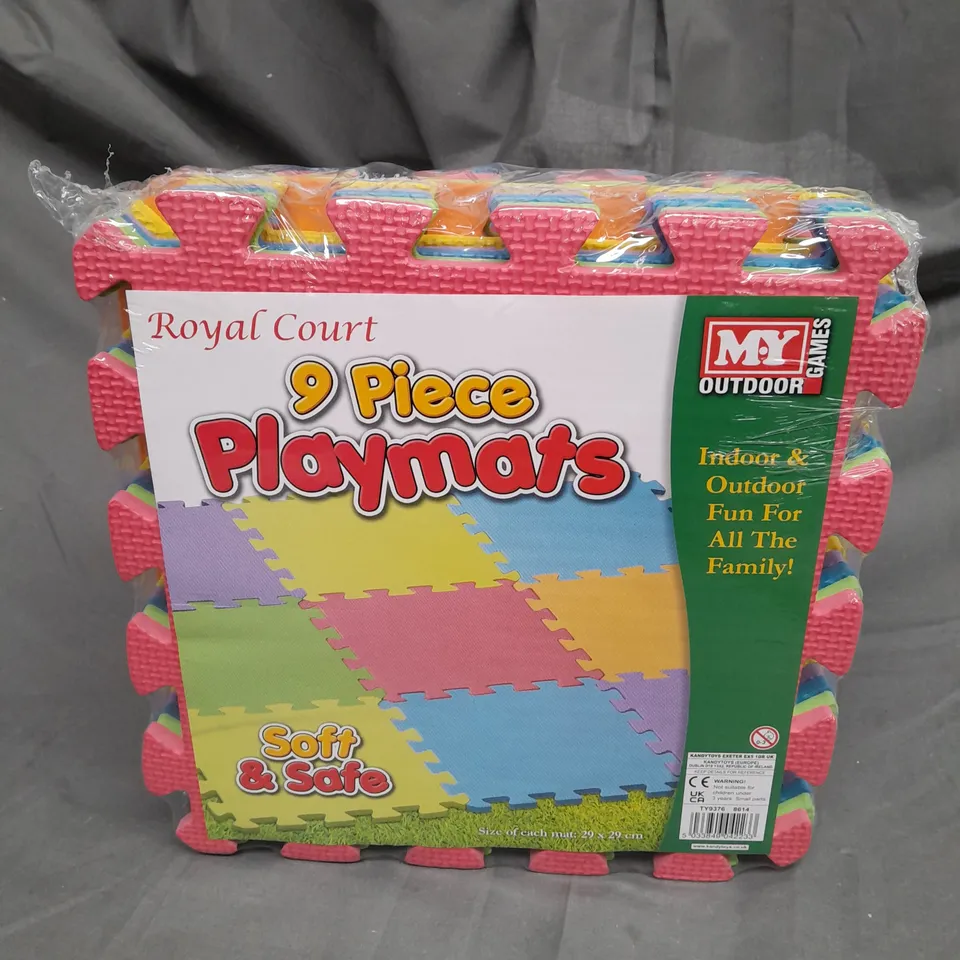 SEALED 9 PIECE PLAYMATS