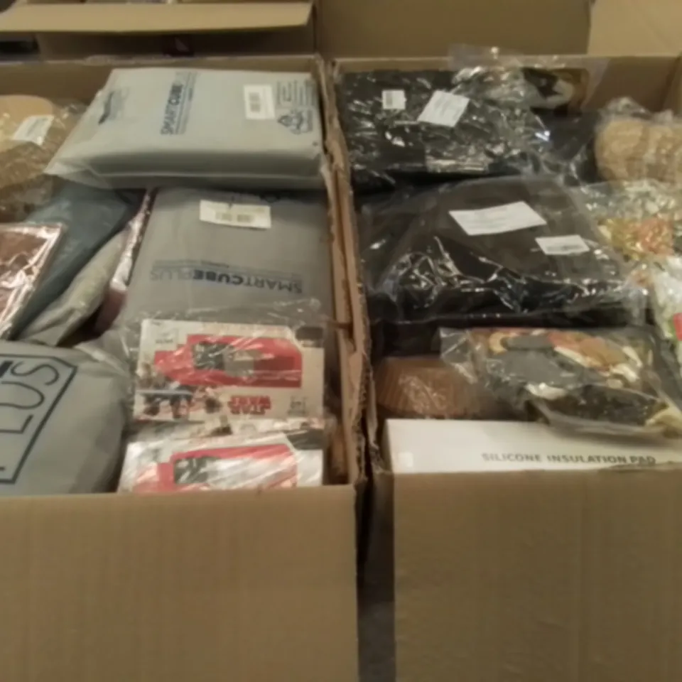 PALLET OF UNPROCESSED ITEMS TO INCLUDE STAR WARS BOXERS,AIR FRYER LINERS, AND SILICON INSU.ATION PAD 