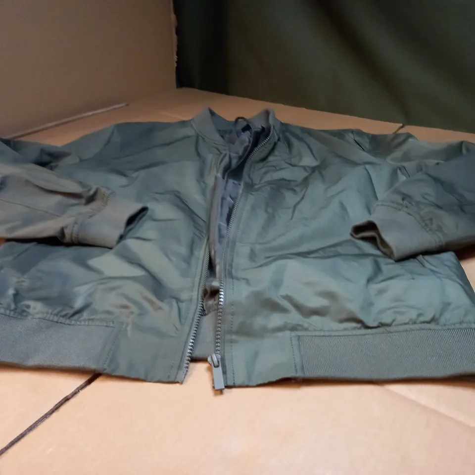 NEWLOOK KHAKI BOMBER JACKET - MEDIUM