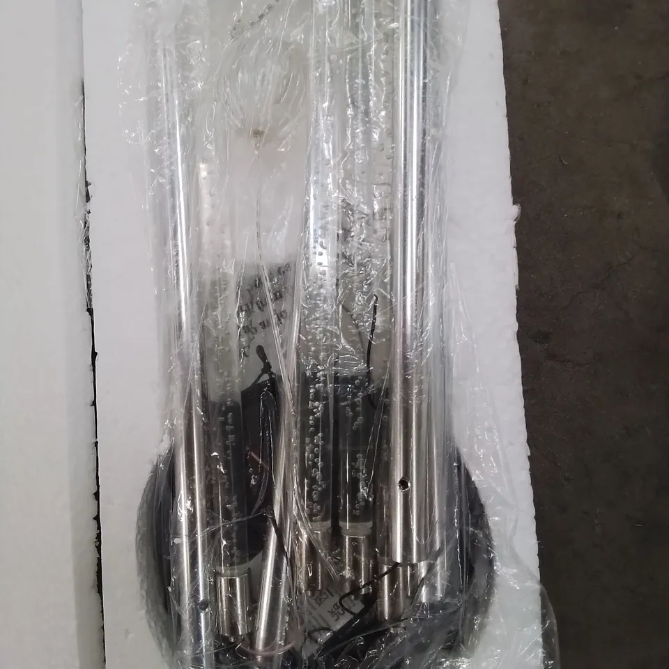 A SET OF LED SOLAR WIND CHIMES