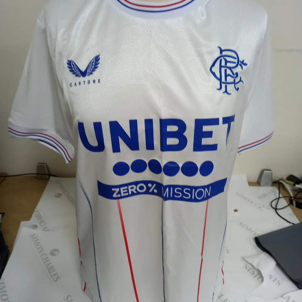 CASTORE CPR WHITE FOOTBALL SHIRT - S