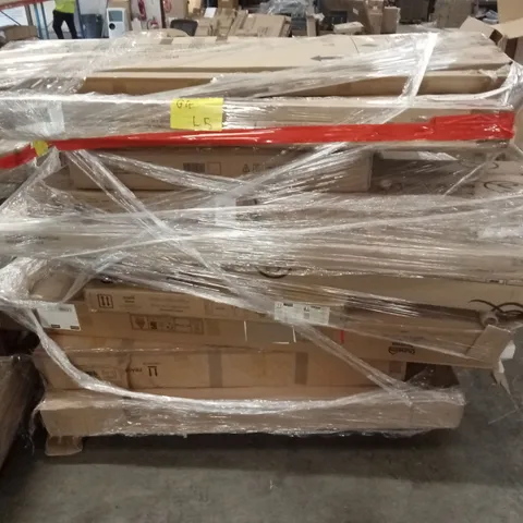 PALLET OF ASSORTED DESIGNER DAMAGED OR INCOMPLETE FURNITURE AND FURNITURE PARTS AND PIECES