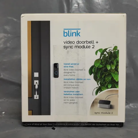 BLINK VIDEO DOORBELL WITH SYNC MODULE 2