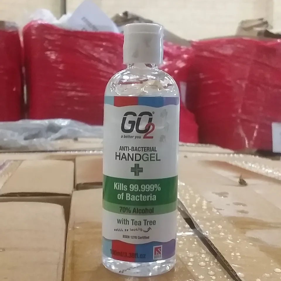 PALLET CONTAINING ANTIBACTERIAL HAND GEL 24X100ML PER BOX 