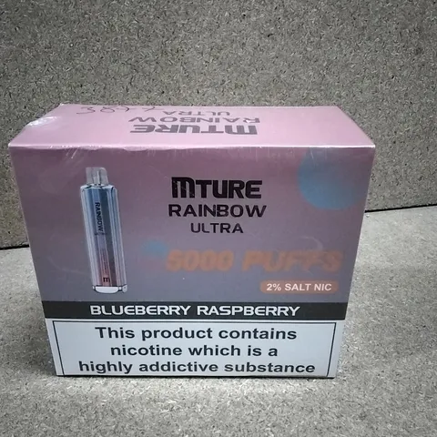 BOXED & SEALED MTURE RAINBOW ULTRA 5000 PUFF DISPOSABLE E-CIGERETTE 