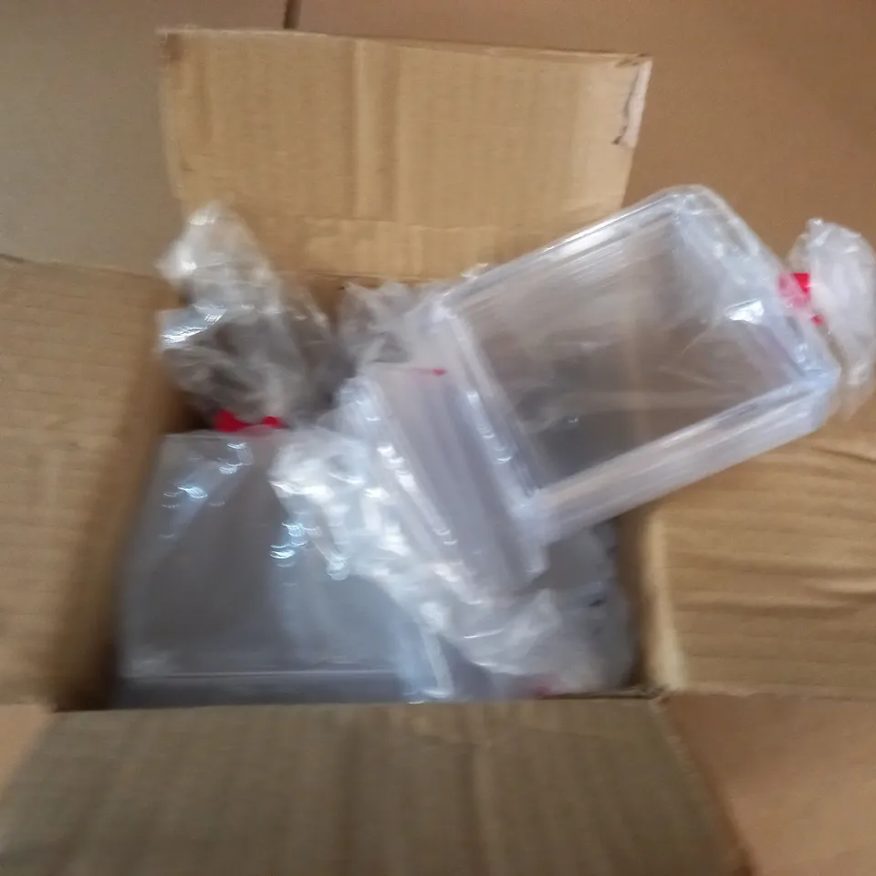 LOT OF APPROXIMATELY 40 CLEAR SQUARE COASTERS