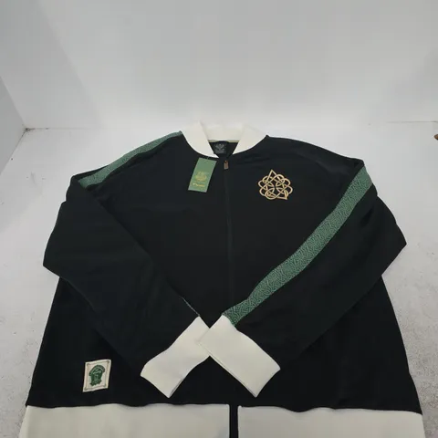 EVERTON ST PATRICK'S DAY TRICOT TRACK JACKET – BLACK, UK SIZE 3XL