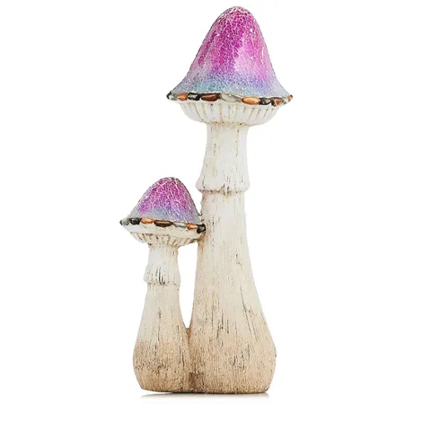 HOME2GARDEN PURPLE MOSAIC DECORATIVE TOADSTOOLS