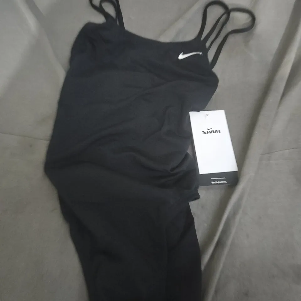NIKE WOMEN'S BLACK SWOOSH SWIMMING SUIT – UK 10 