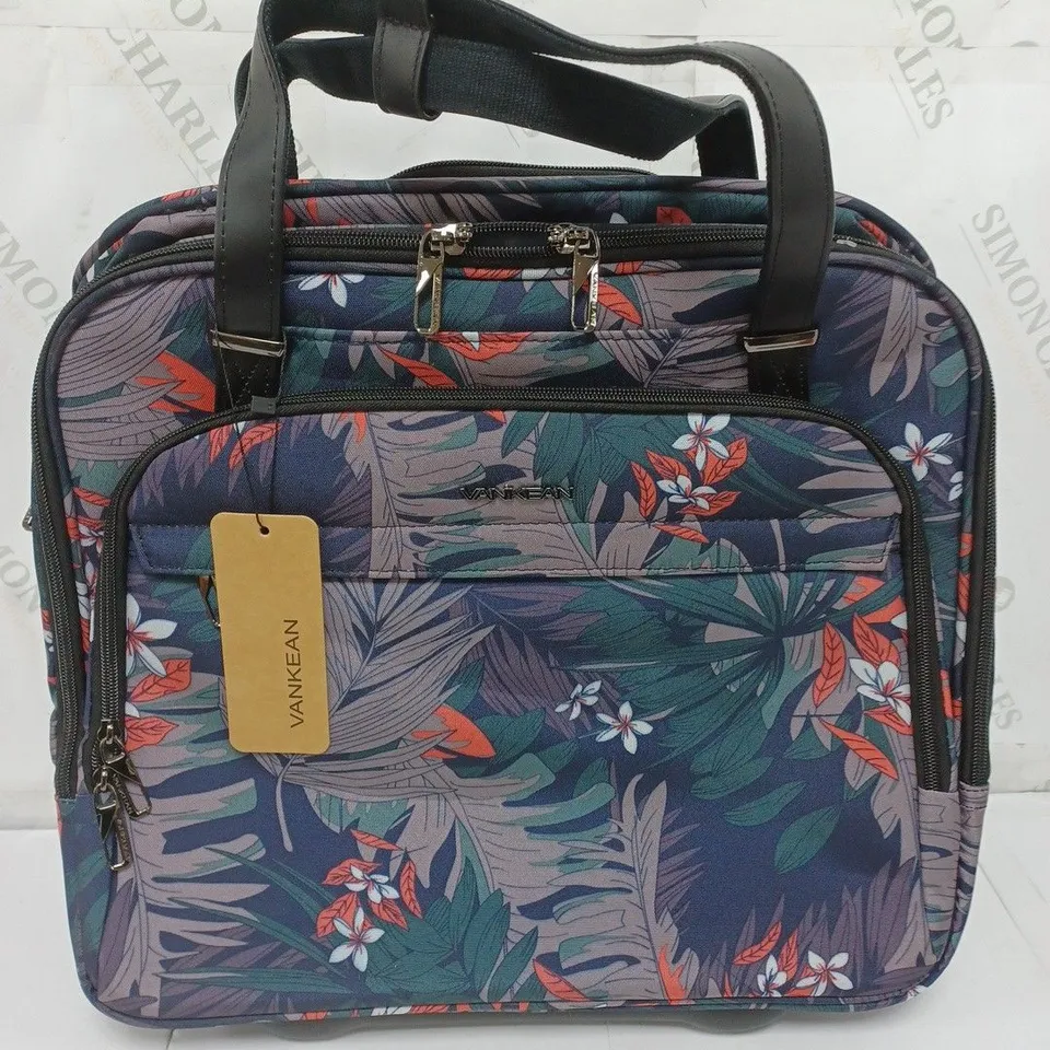 VANKEAN FLORAL WHEELED LUGGAGE BAG