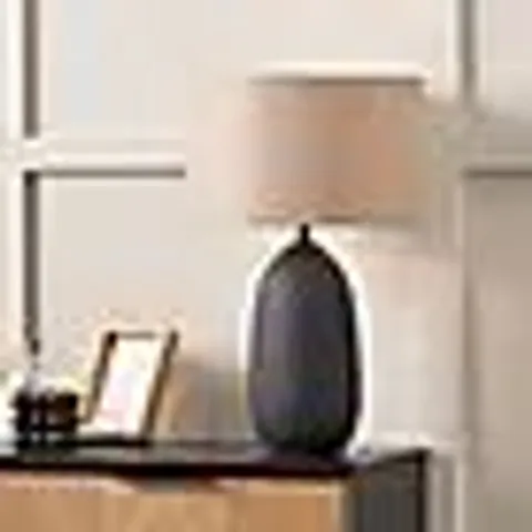 BOXED PACIFIC LIFESTYLE ERIKA TEXTURED TABLE LAMP