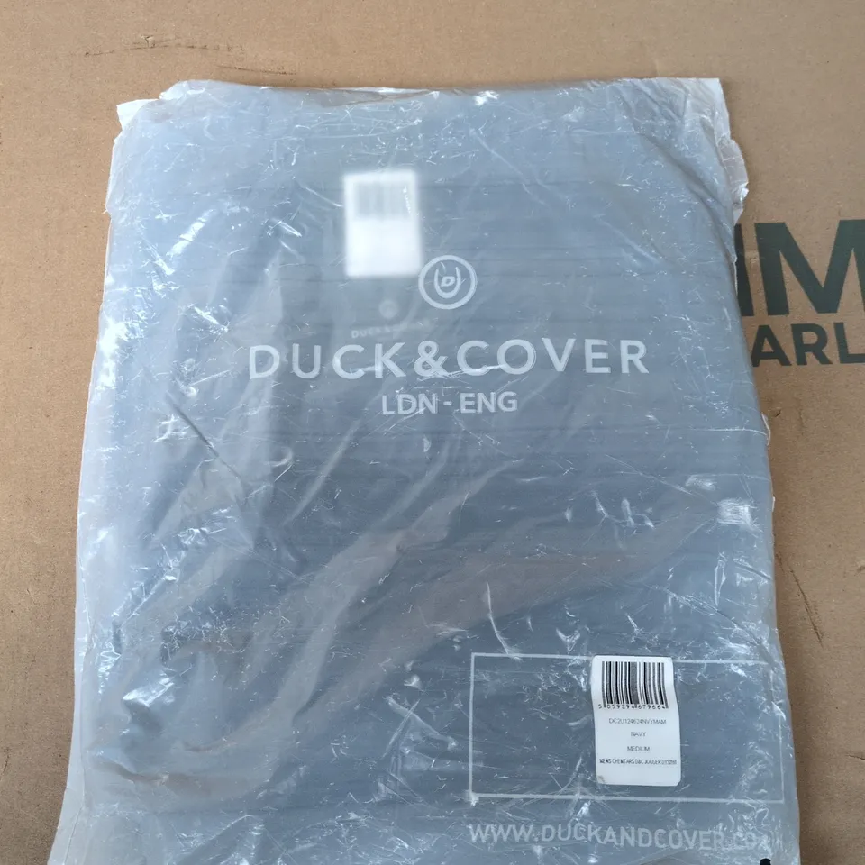 BAGGED DUCK & COVER MENS JOGGERS IN NAVY - MEDIUM