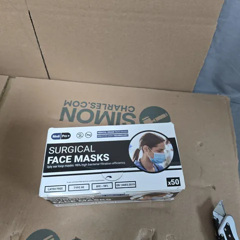 10 BOXES OF 50 DISPOSABLE FACE MASKS