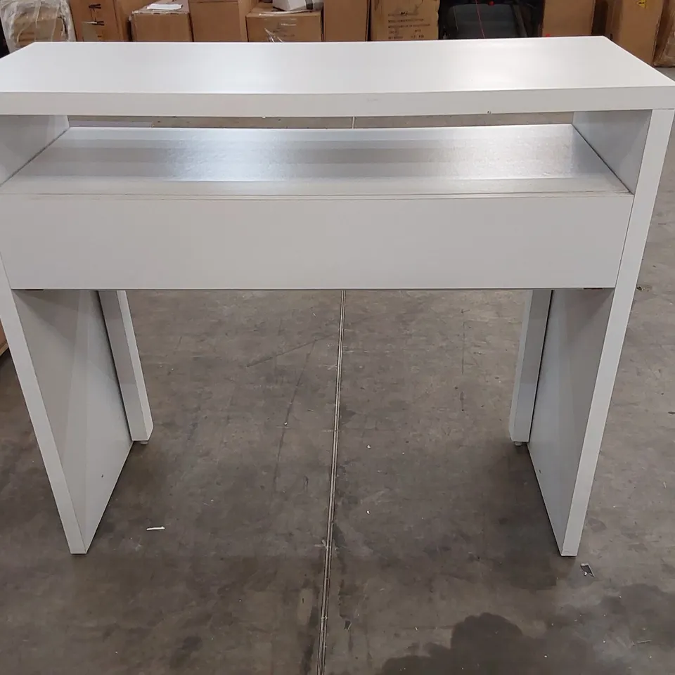 BRAND NEW 2-DRAWER CONSOLE TABLE - WHITE (1 ITEM)