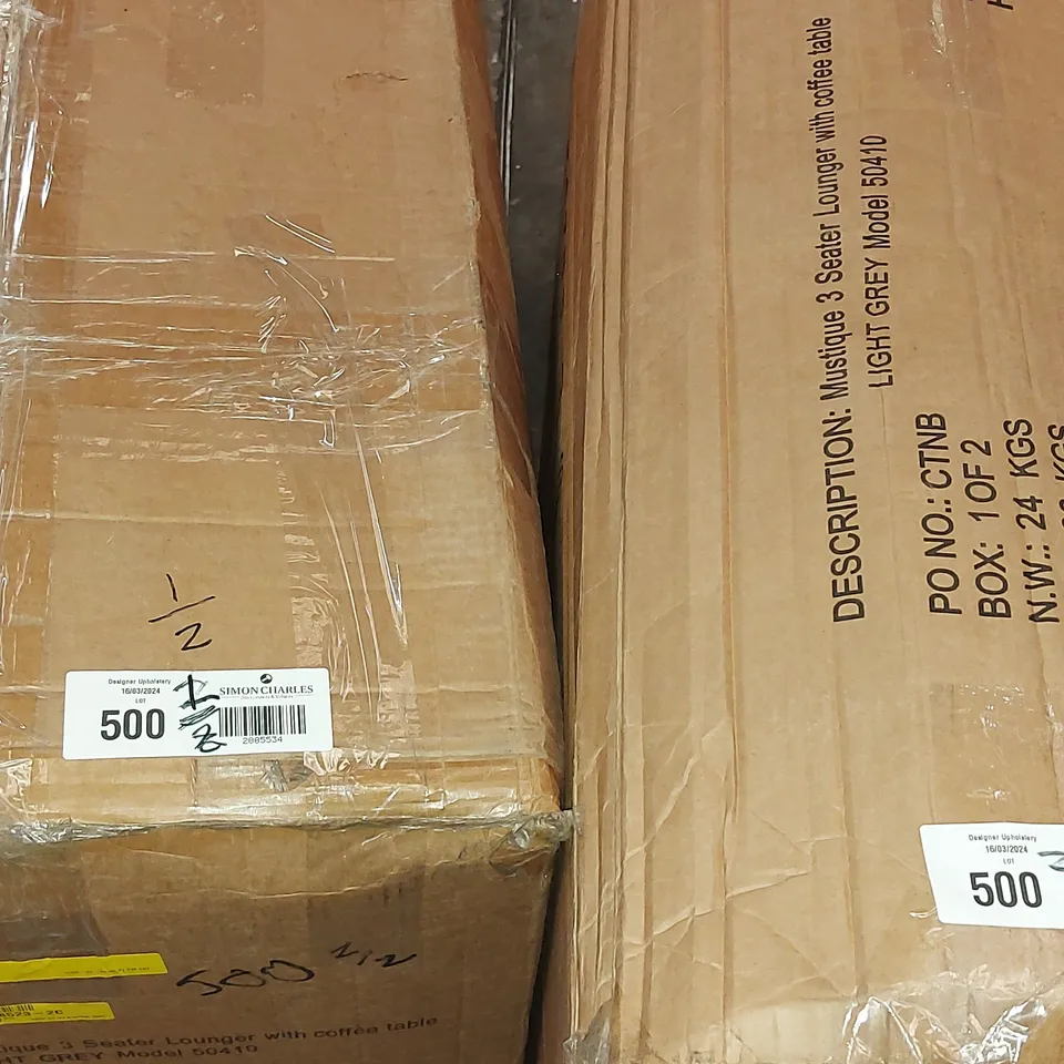 BOXED MYAH 4 PERSON OUTDOOR SEATING GROUP WITH CUSHIONS (2 BOXES)