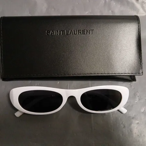 BOXED SAINT LAURENT WHITE FRAMED GLASSES