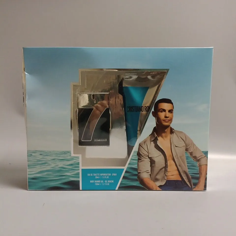 BOXED AND SEALED CRISTIANO RONALDO 2-PIECE GIFT SET TO INCLUDE EAU DE TOILETTE 30ML AND BODY SHOWER GEL 150ML 