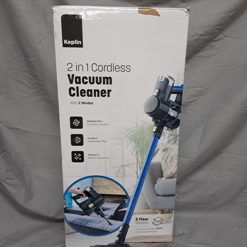 KEPLIN 2 IN 1 CORDLESS VACUUM CLEANER – BOXED