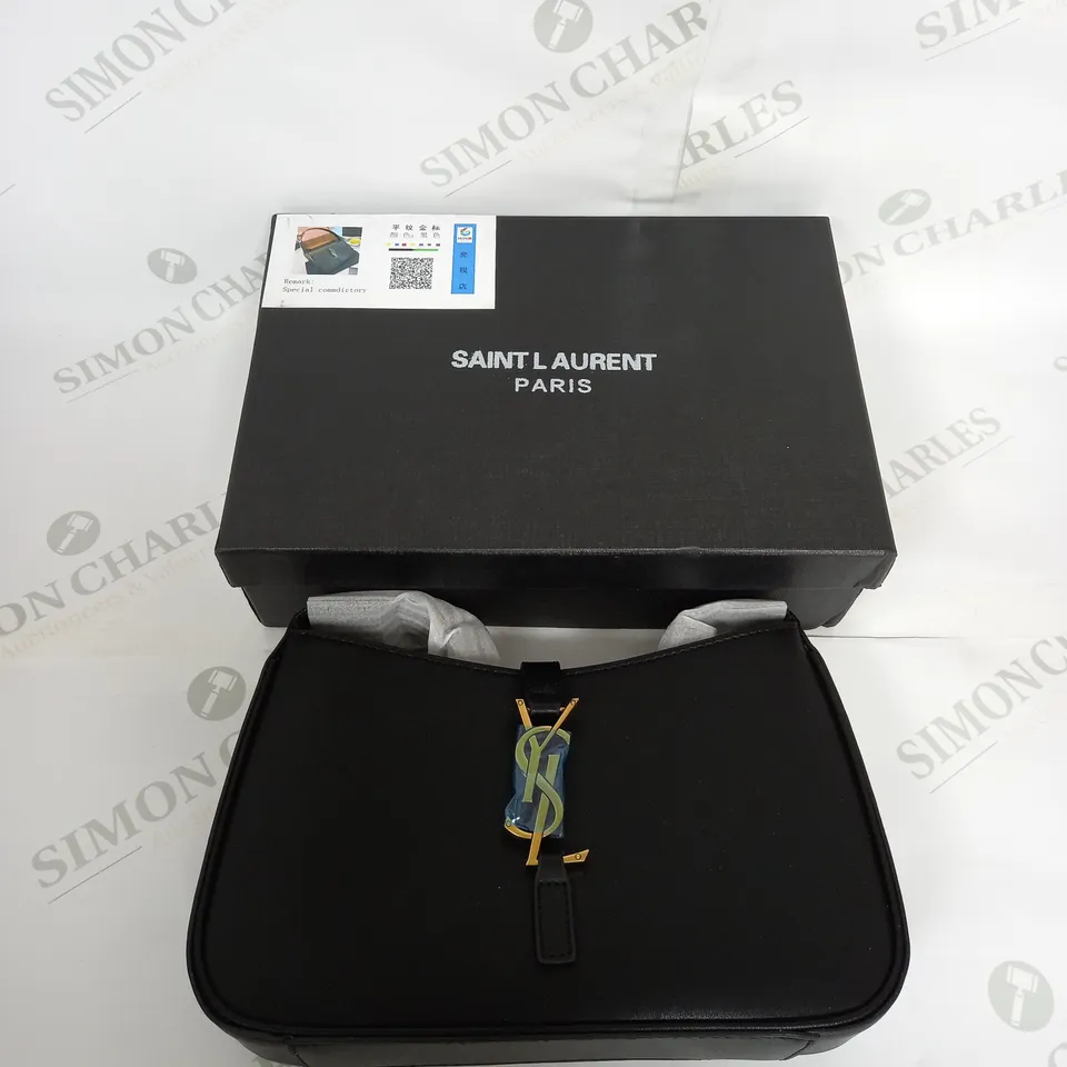 BOXED SAINT LAURENT LEATHER SHOULDER BAG