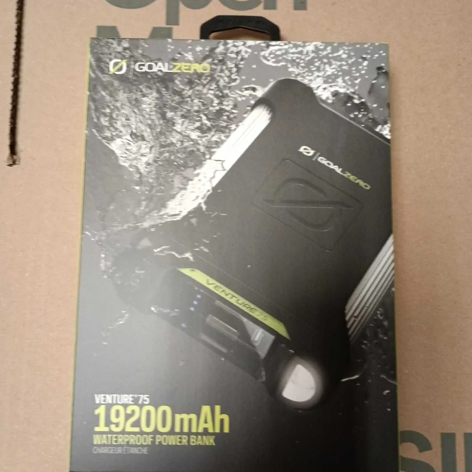 GOAL ZERO VENTURE 75 WATERPROOF POWER BANK 19200MAH
