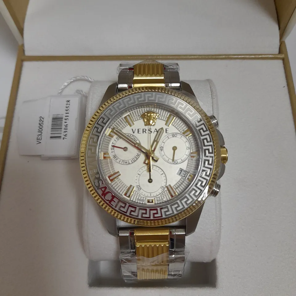 VERSACE GRECA ACTION CHRONO MEN'S STAINLESS STEEL WATCH  RRP £1280