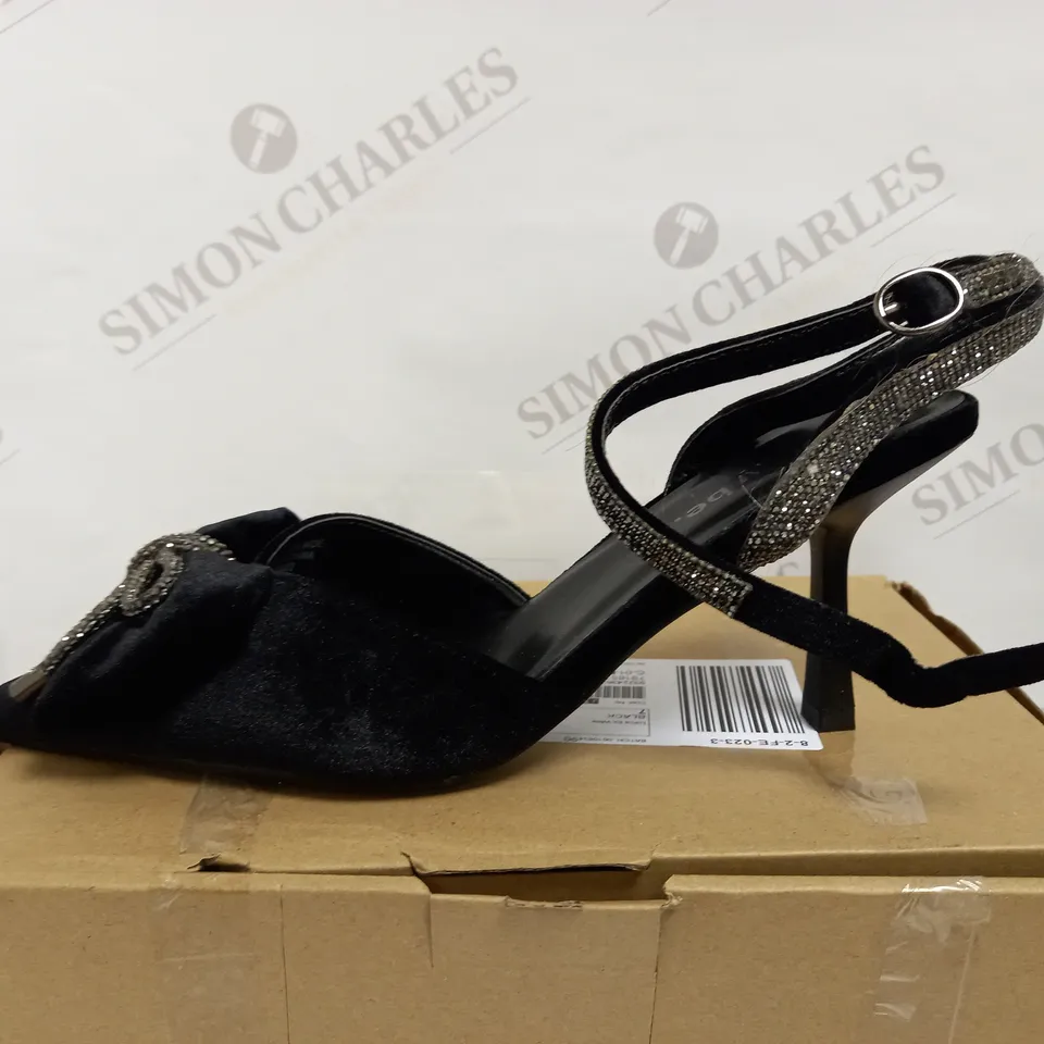 SIMPLY BE DIAMANTE BOW HEELS UK SIZE 7 WIDE