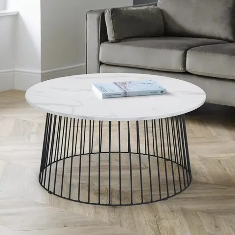 BOXED BROADWAY ROUND COFFEE TABLE