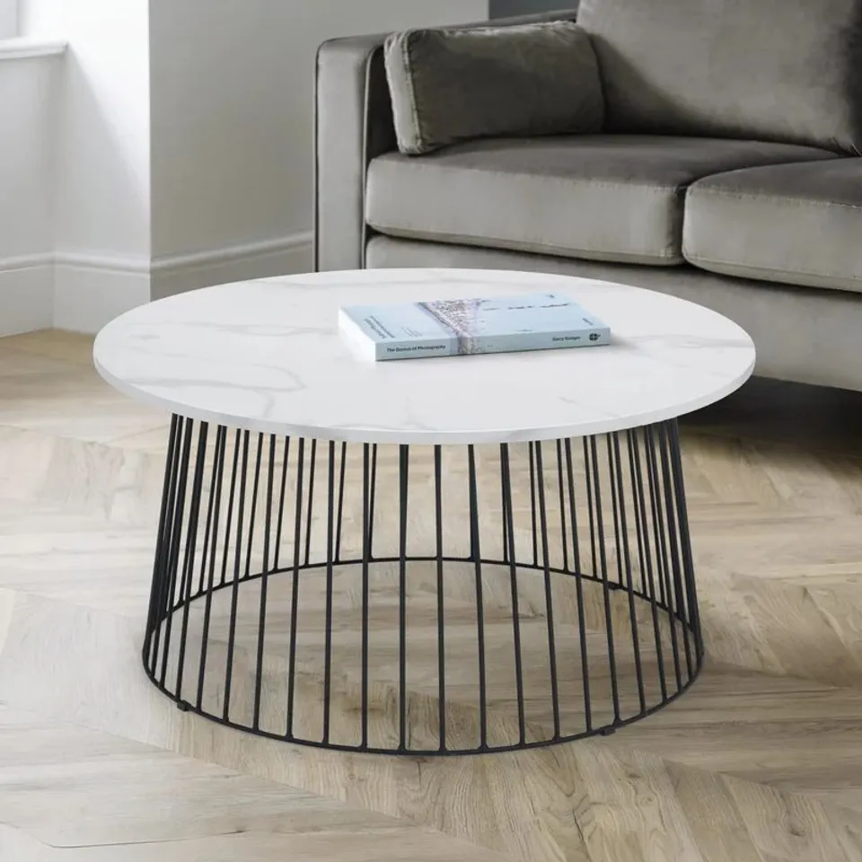 BOXED BROADWAY ROUND COFFEE TABLE