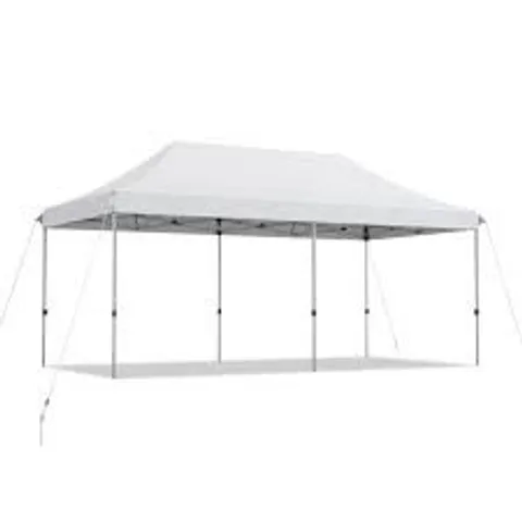 BOXED COSTWAY 6 X 3M WHITE POP UP GAZEBO