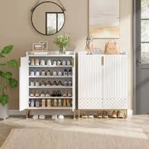BOXED 25 PAIR SHOE STORAGE CABINET (1 BOX)