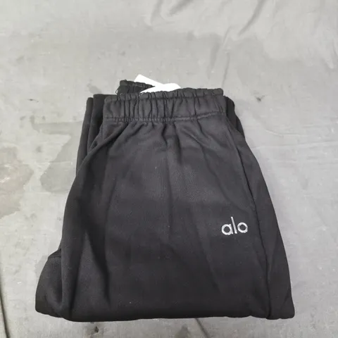 ALO BLACK JOGGERS - LARGE
