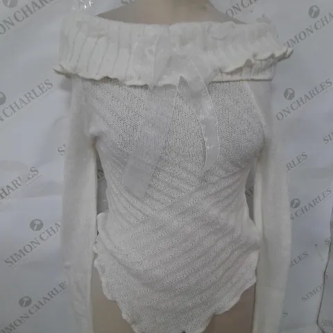 URBAN OUTFITTERS CRΓME BLOUSE TOP - SIZE XS