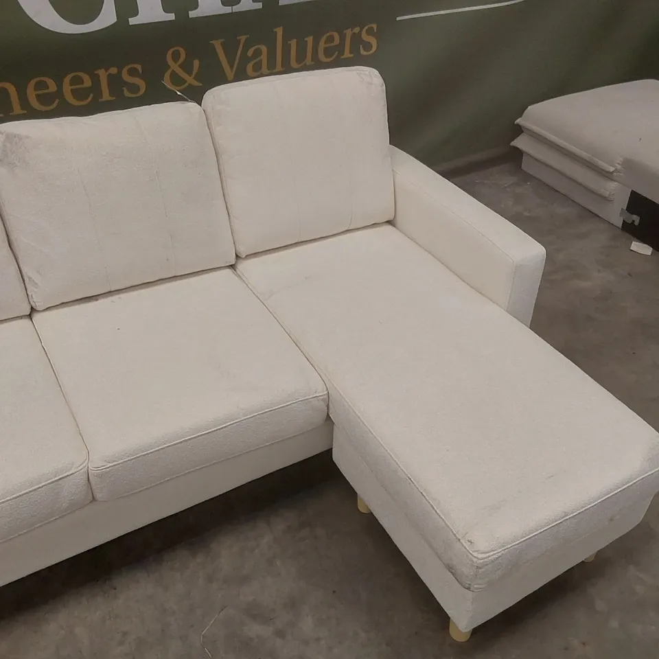 QUALITY DESIGNER FABRIC UPHOLSTERED CORNER SOFA