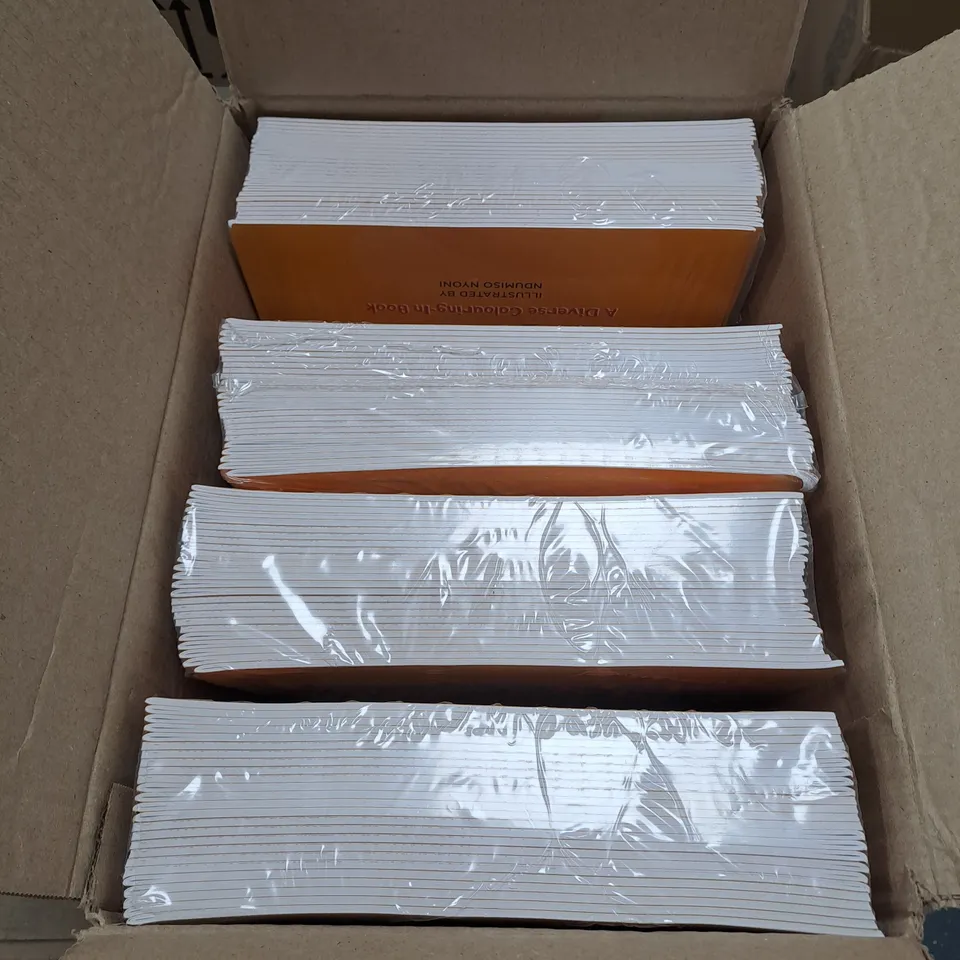 BOX OF APPROXIMATELY 125 COLOUR US BY COLOUR ME KIDS DIVERSE COLOURING BOOKS