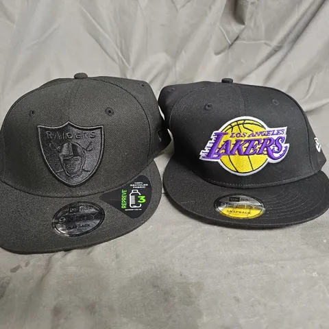 NEW ERA X2 ASSORTED SNAPBACK HATS IN BLACK