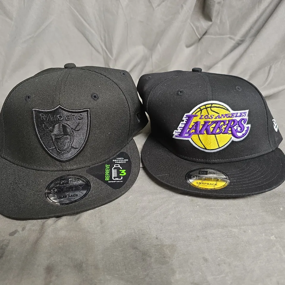 NEW ERA X2 ASSORTED SNAPBACK HATS IN BLACK