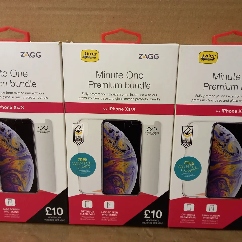 LOT OF 4 MINUTE ONE PREMIUM BUNDLE FOR IPHONE XS/X