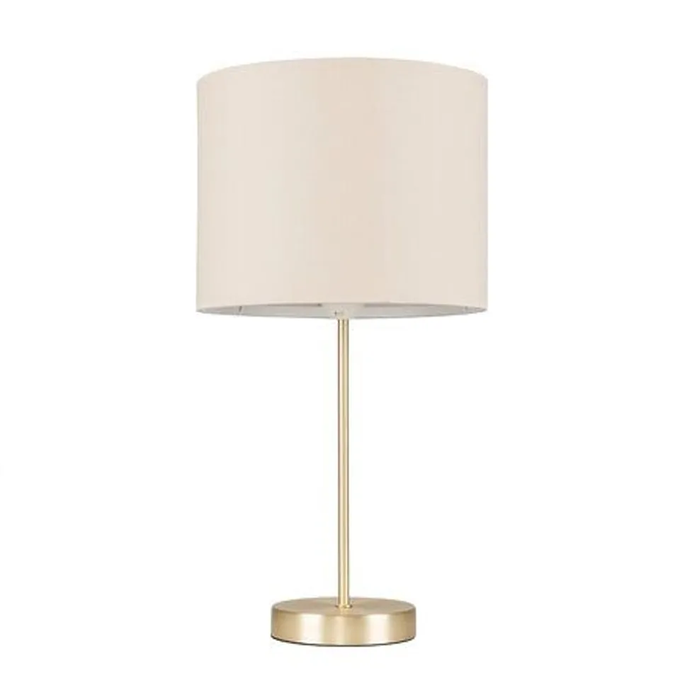 BOXED BEKBELE 33CM GOLD TABLE LAMP 