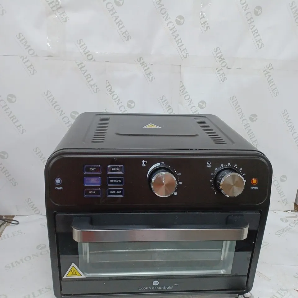BOXED COOK'S ESSENTIAL 21-LITRE AIRFRYER OVEN IN BLACK