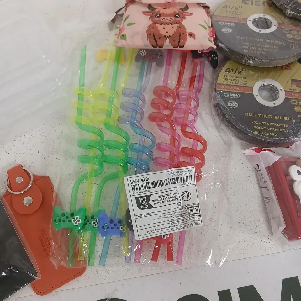 ASSORTED TOOLS, HARDWARE & CLEANING ITEMS – CUTTING DISCS, TUBE ROLLER KIT AND CAUSTIC SODA