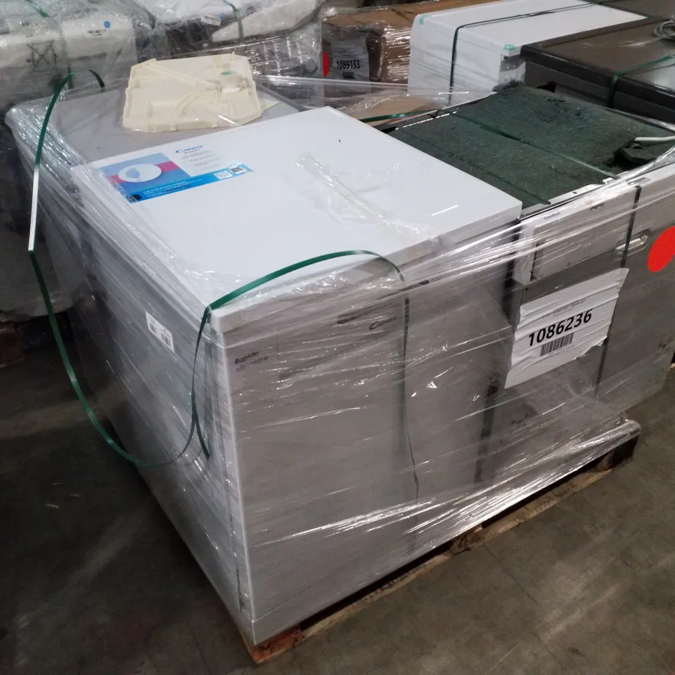 PALLET OF APPROXIMATELY 4 UNPROCESSED RAW RETURN WHITE GOODS TO INCLUDE;